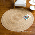 Alfombra de alfombra de piso de jacinto de agua redonda